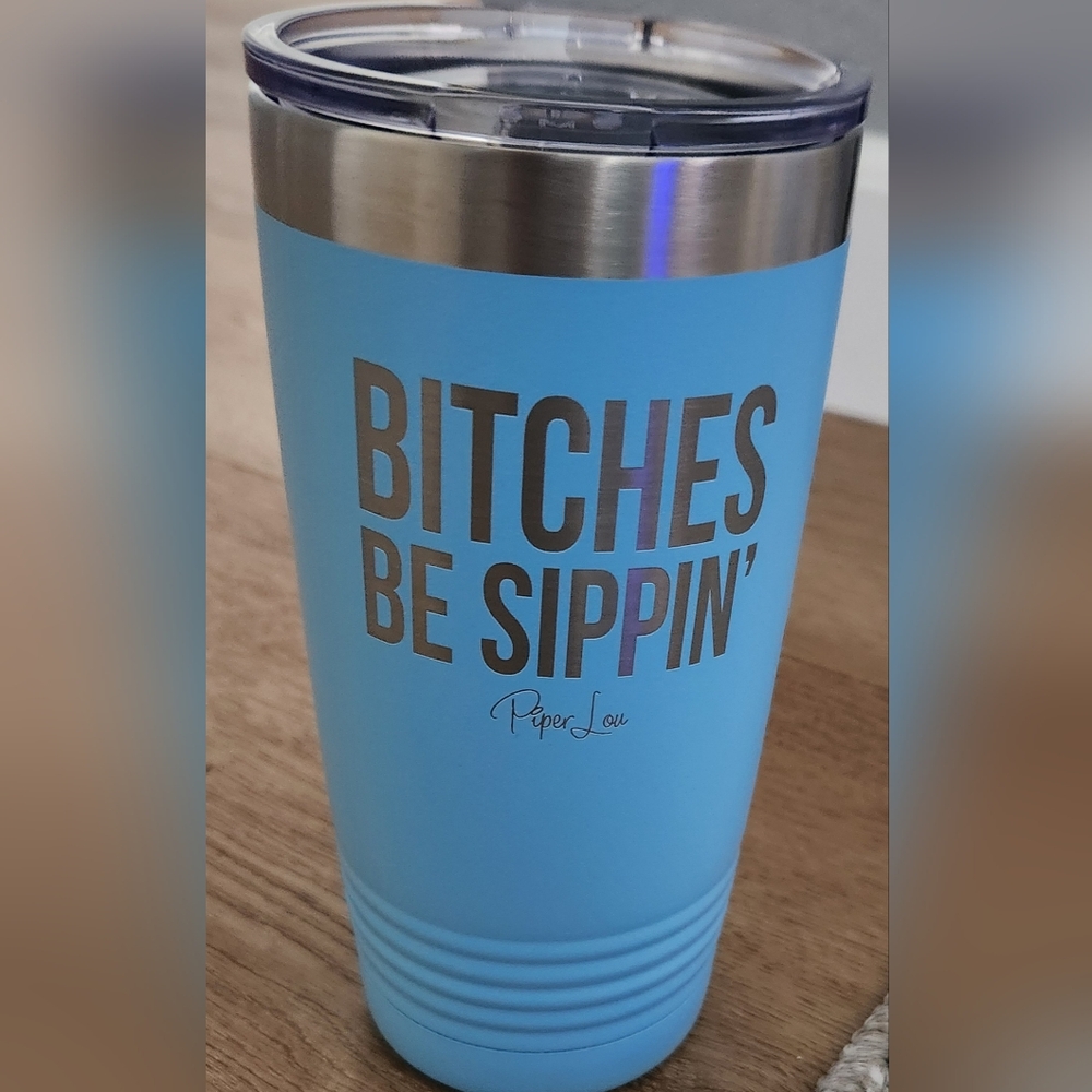 Piper Lou Blue Laser Etched Tumbler 20oz